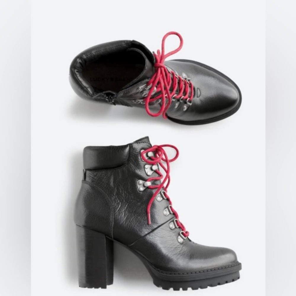 Bradli Lug Sole Heeled Hiker
Bootie
8 Black
Lucky Brand